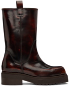 Eckhaus Latta SSENSE Exclusive Brown Stacked Boots