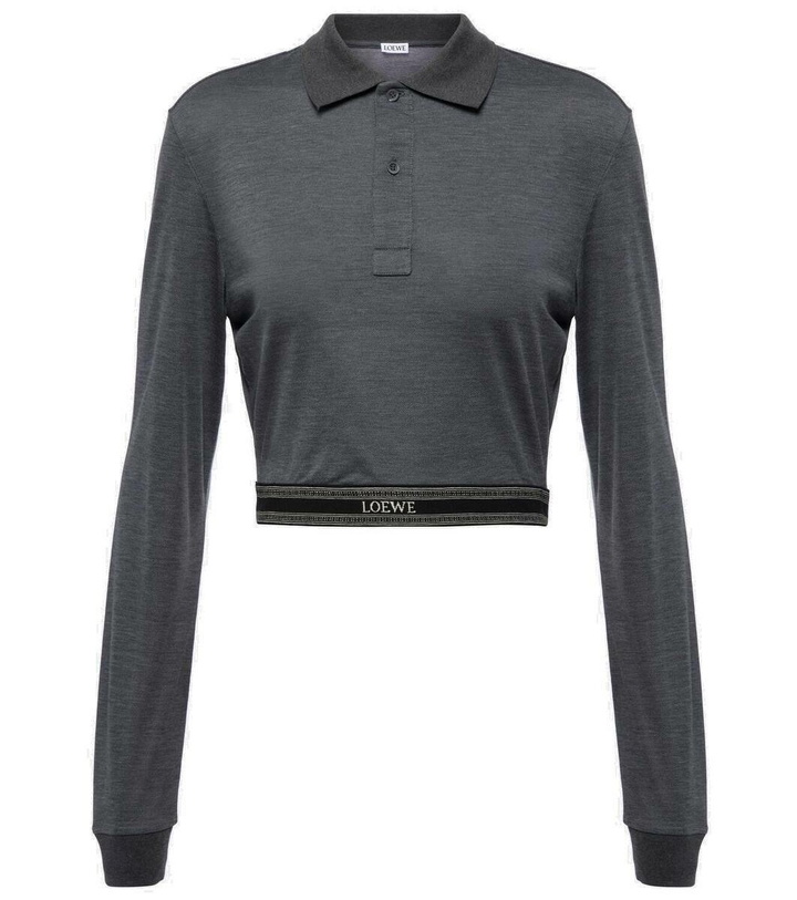 Photo: Loewe Cropped cotton polo sweater