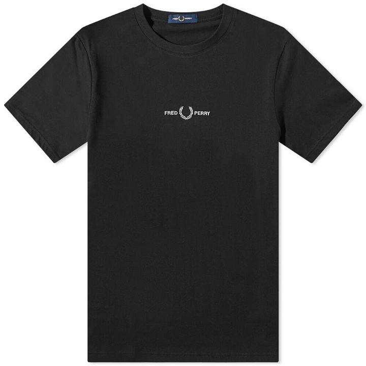 Photo: Fred Perry Authentic Men's Embroidered T-Shirt in Black