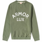 Armor-Lux Men's Organic Logo Crew Sweat in Orto