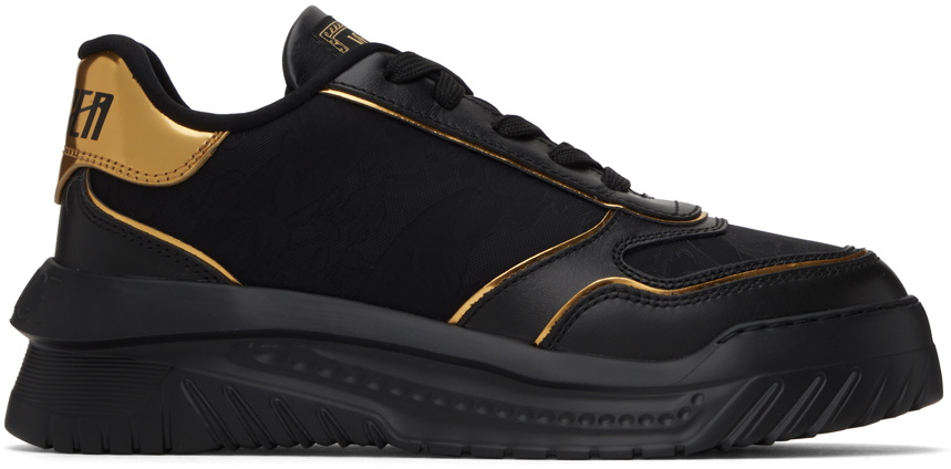 【関税込み】Versace ブラック Odissea スニーカー オディッセア スニーカー | Versace INT