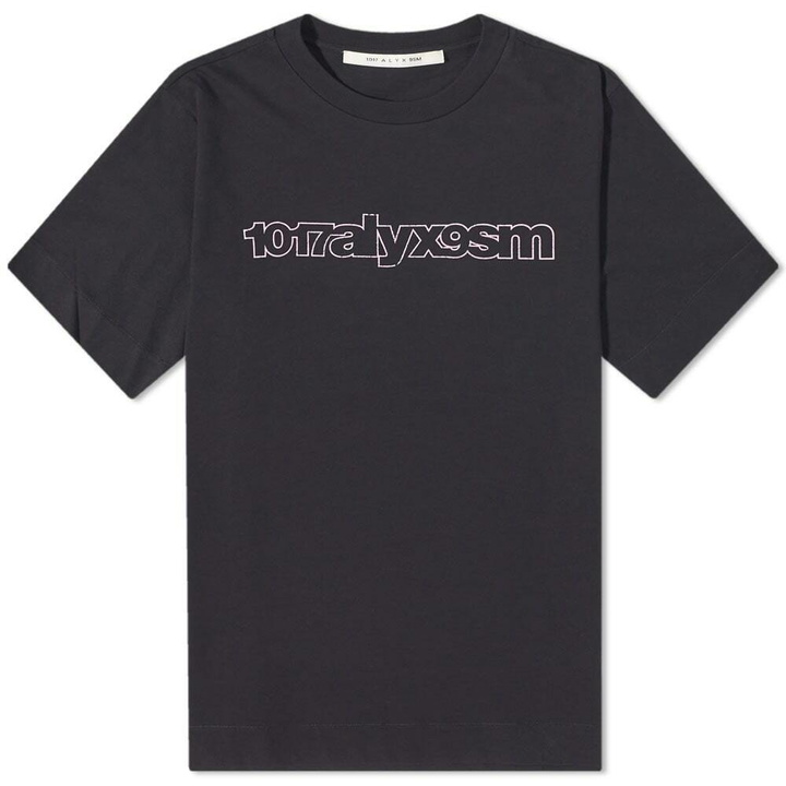 Photo: 1017 ALYX 9SM Men's Outline Logo T-Shirt in Black