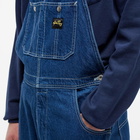 Stan Ray Men's Earls Bib Overall in Stonewashed Denim