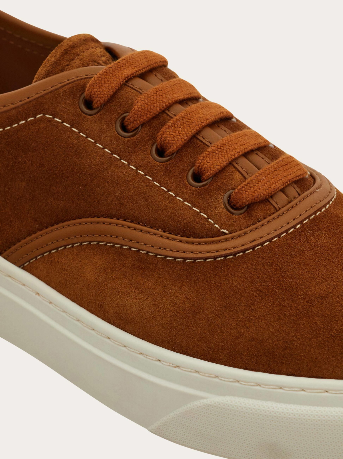 Ferragamo Mens Gancini sneaker in Brown