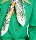 Gucci Floral silk scarf