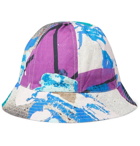 Folk - Alfie Kungu Printed Linen and Cotton-Blend Bucket Hat - Purple