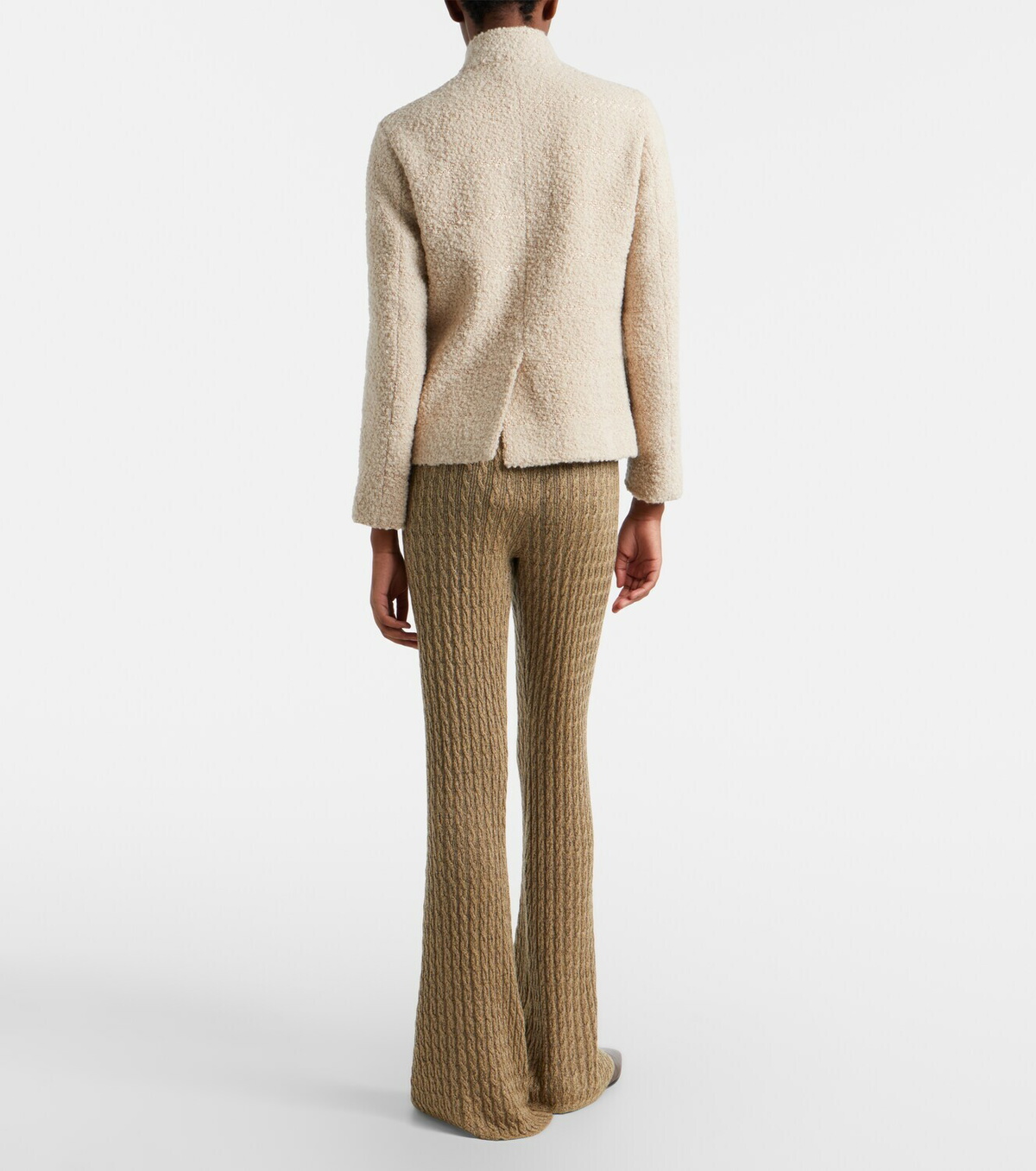 Loro Piana Bihar cashmere-blend flared pants