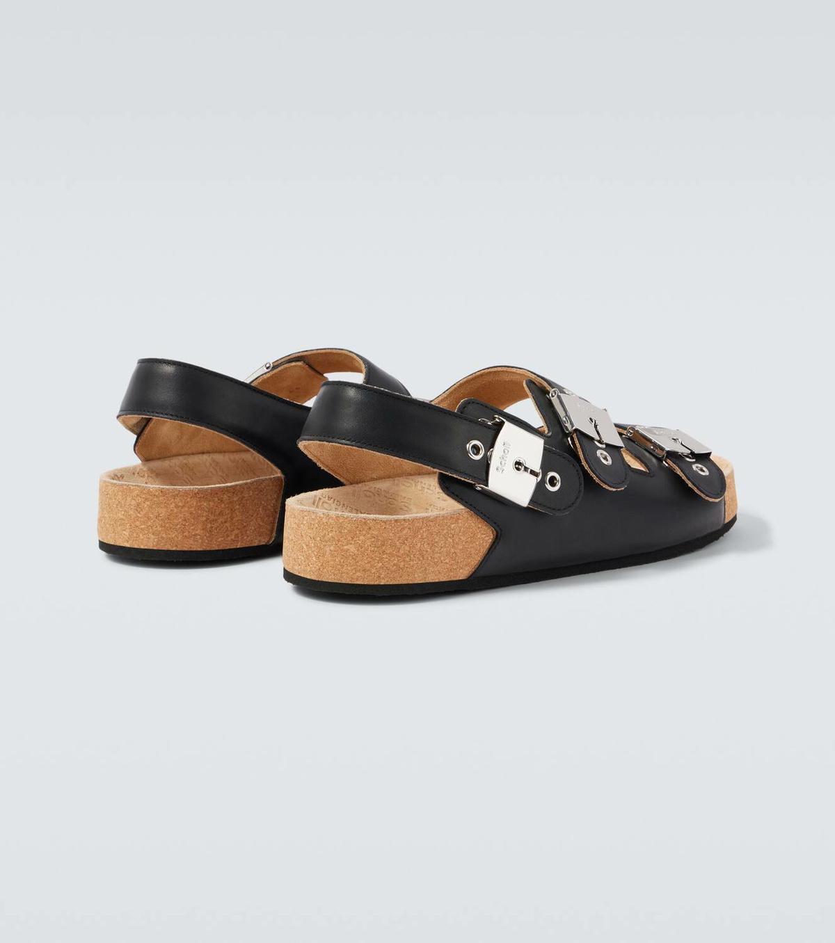 Balenciaga x Scholl leather sandals