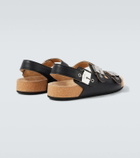 Balenciaga x Scholl leather sandals