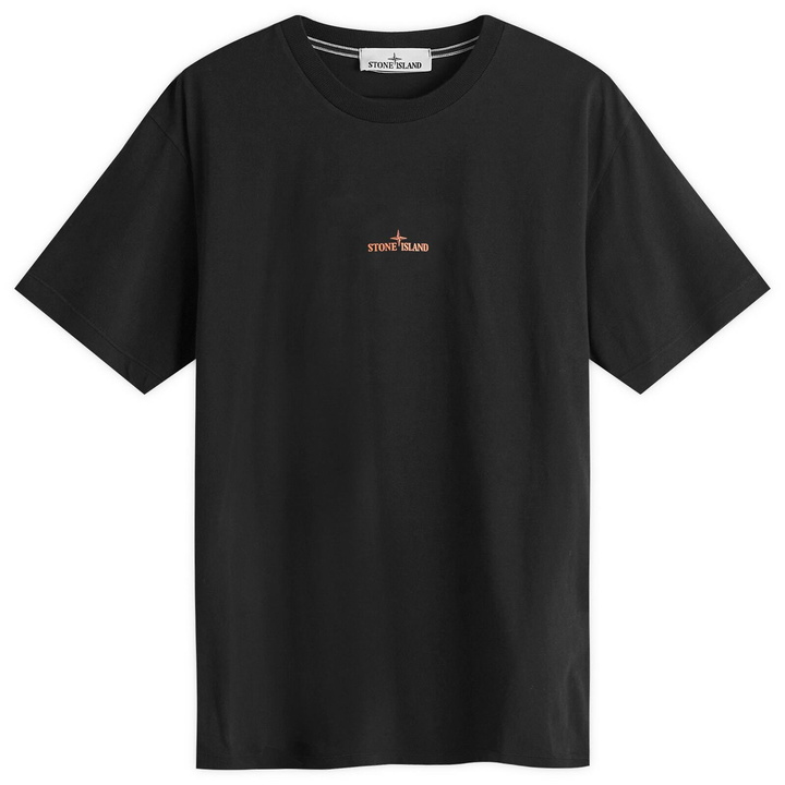 Photo: Stone Island Men's Compass Camo Logo T-Shirt in Black