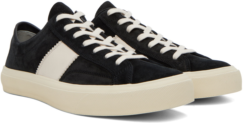 TOM FORD Black & Off-White Cambridge Sneakers TOM FORD