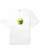 DIME - Printed Cotton-Jersey T-Shirt - White