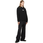 MM6 Maison Margiela Black Unbrushed Cotton Hoodie