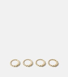 L'Objet x Jessica McCormack set of 4 knotted metal napkin rings