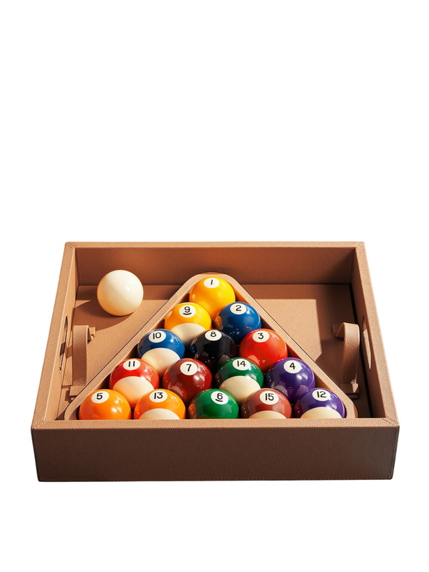 Photo: GIOBAGNARA - Leather Billiard Set