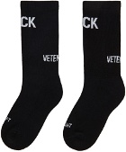 VETEMENTS Black 'Fuck' Socks