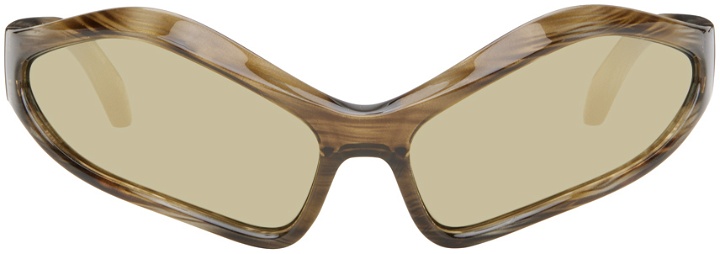 Photo: Balenciaga Tortoiseshell Fennec Oval Sunglasses