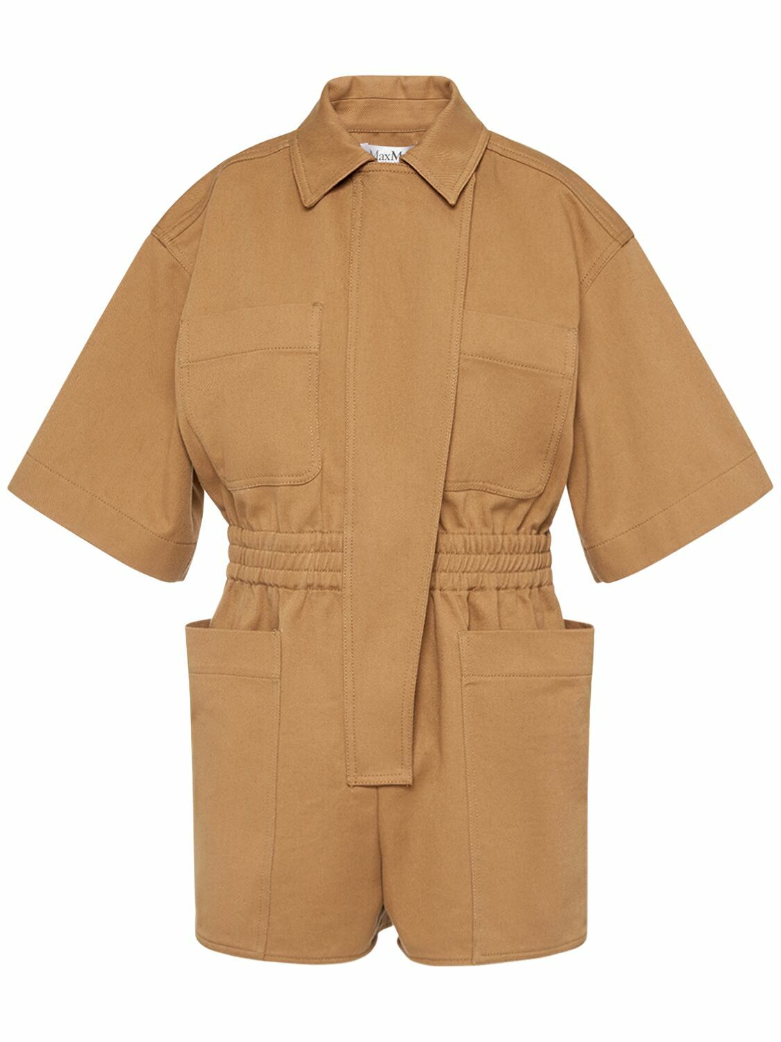 MAX MARA - Angora Cotton Drill Jumpsuit Max Mara
