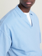 Blue Blue Japan - Knitted Polo Shirt - Blue