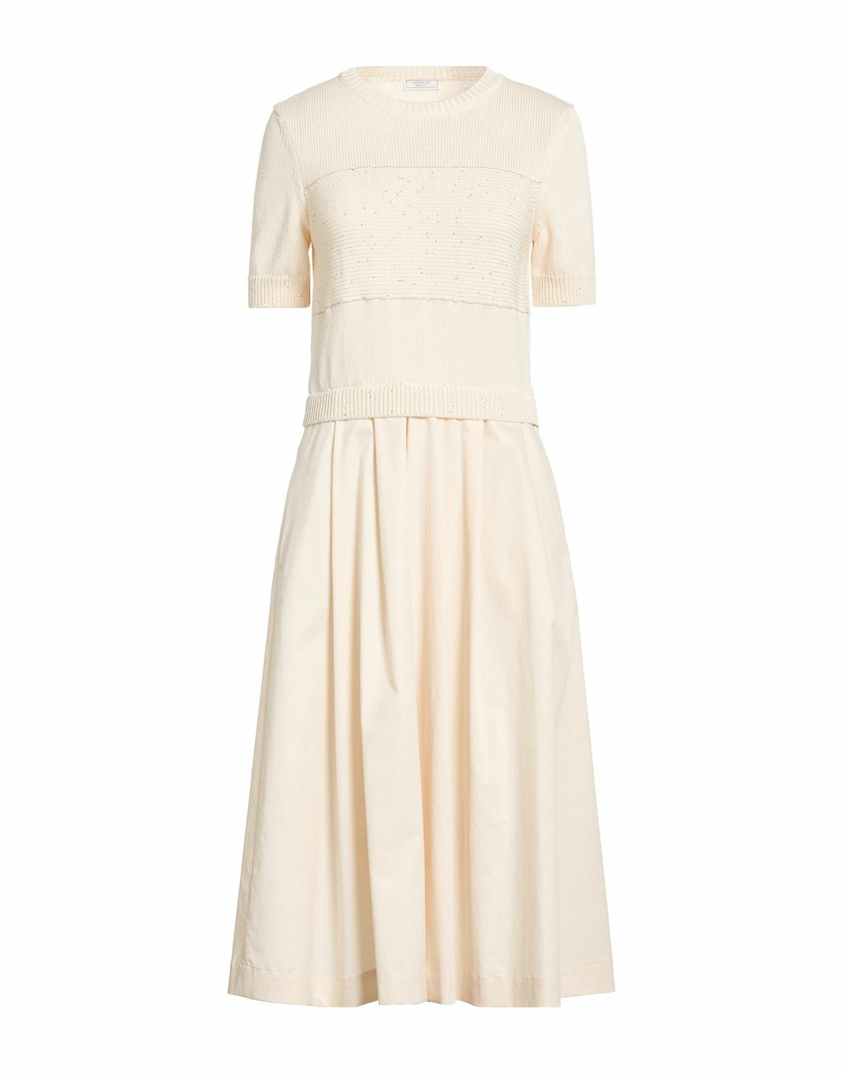 Peserico Womens Midi dress Cream