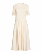 Peserico Womens Midi dress Cream