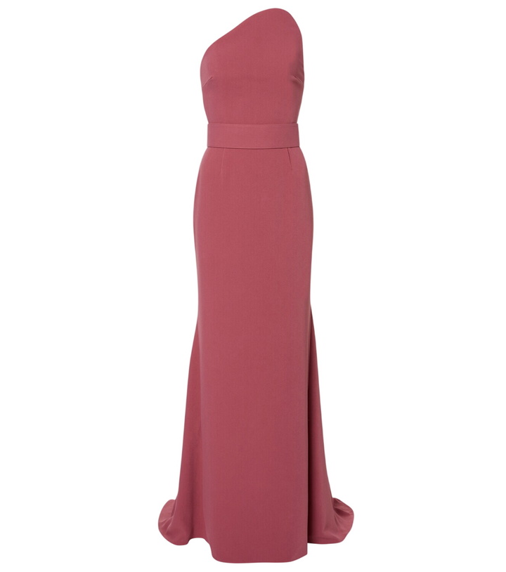 Photo: Solace London Seraphina one-shoulder gown