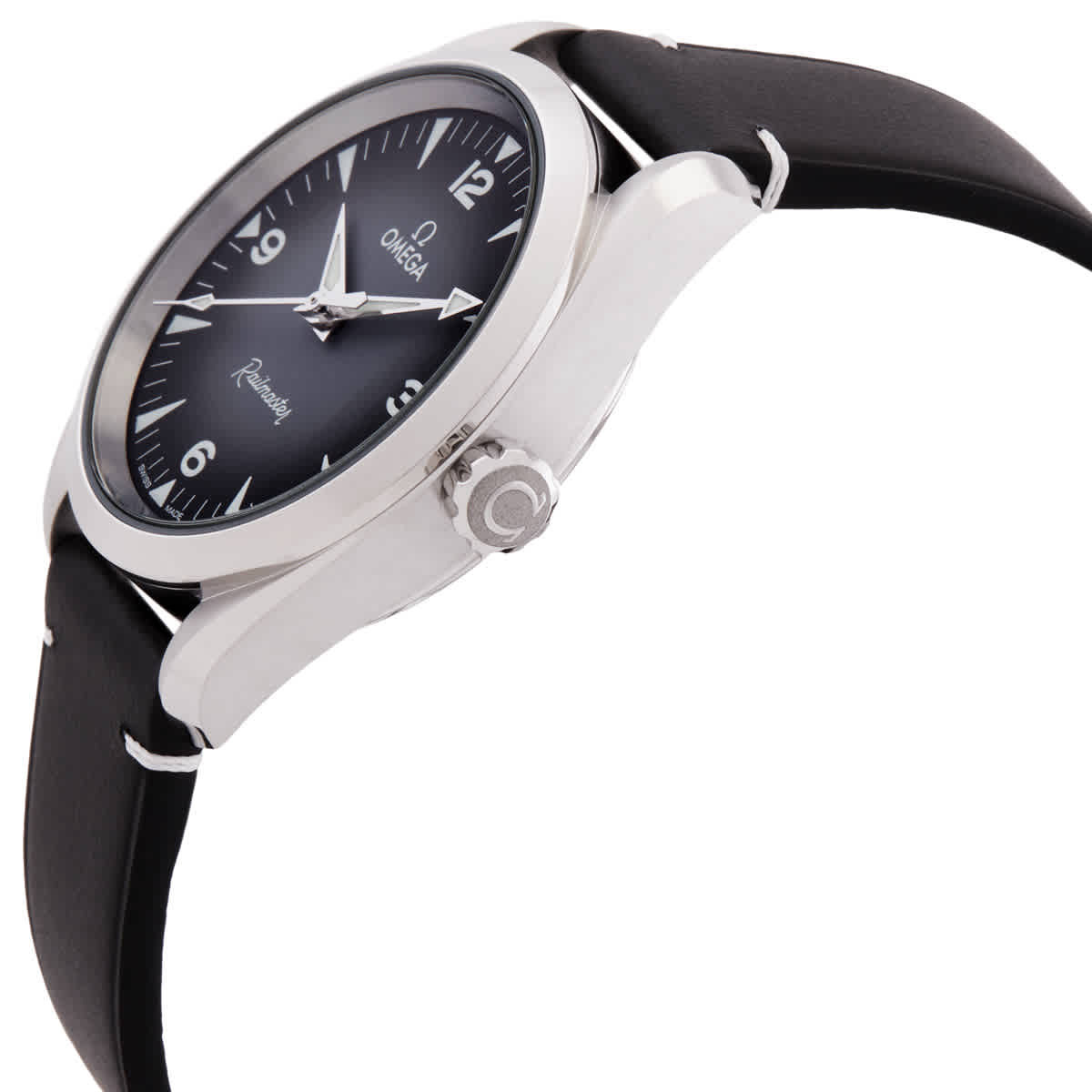 Omega Seamaster Railmaster Automatic Chronometer Grey Dial Watch 235.12.38.20.06.001