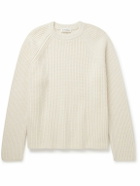 The Frankie Shop - Carter Ribbed Merino Wool-Blend Sweater - Neutrals