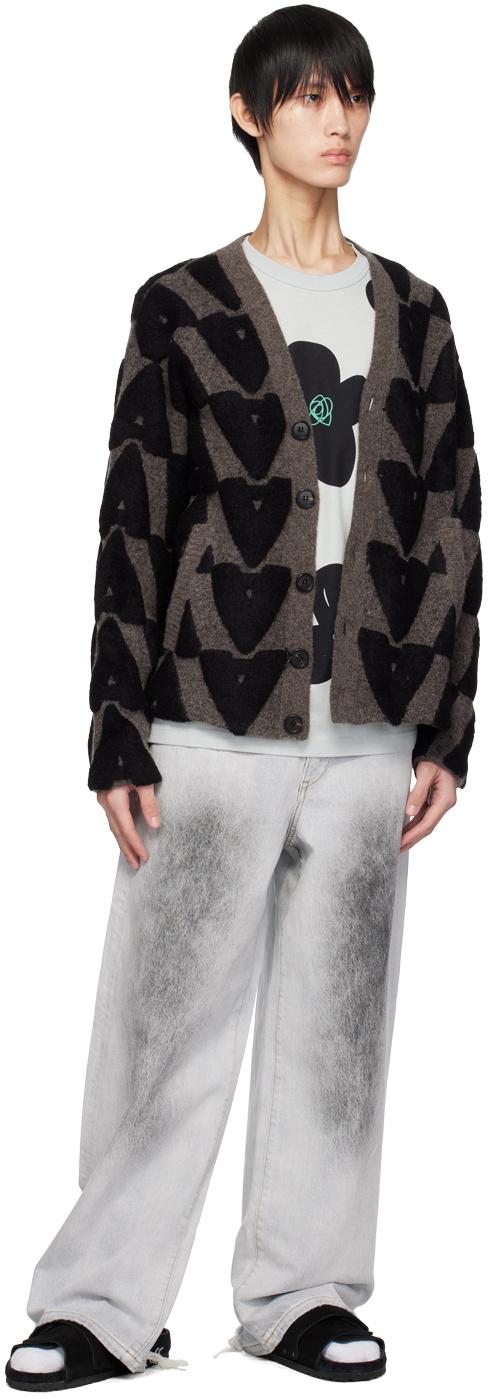 A PERSONAL NOTE 73 Gray Jacquard Cardigan
