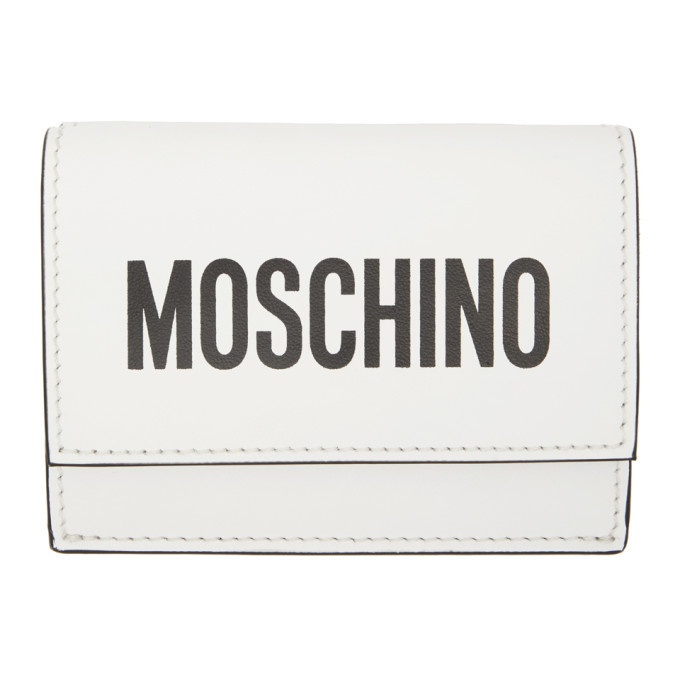 Photo: Moschino White Logo Wallet