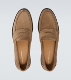 Thom Sweeney Suede penny loafers