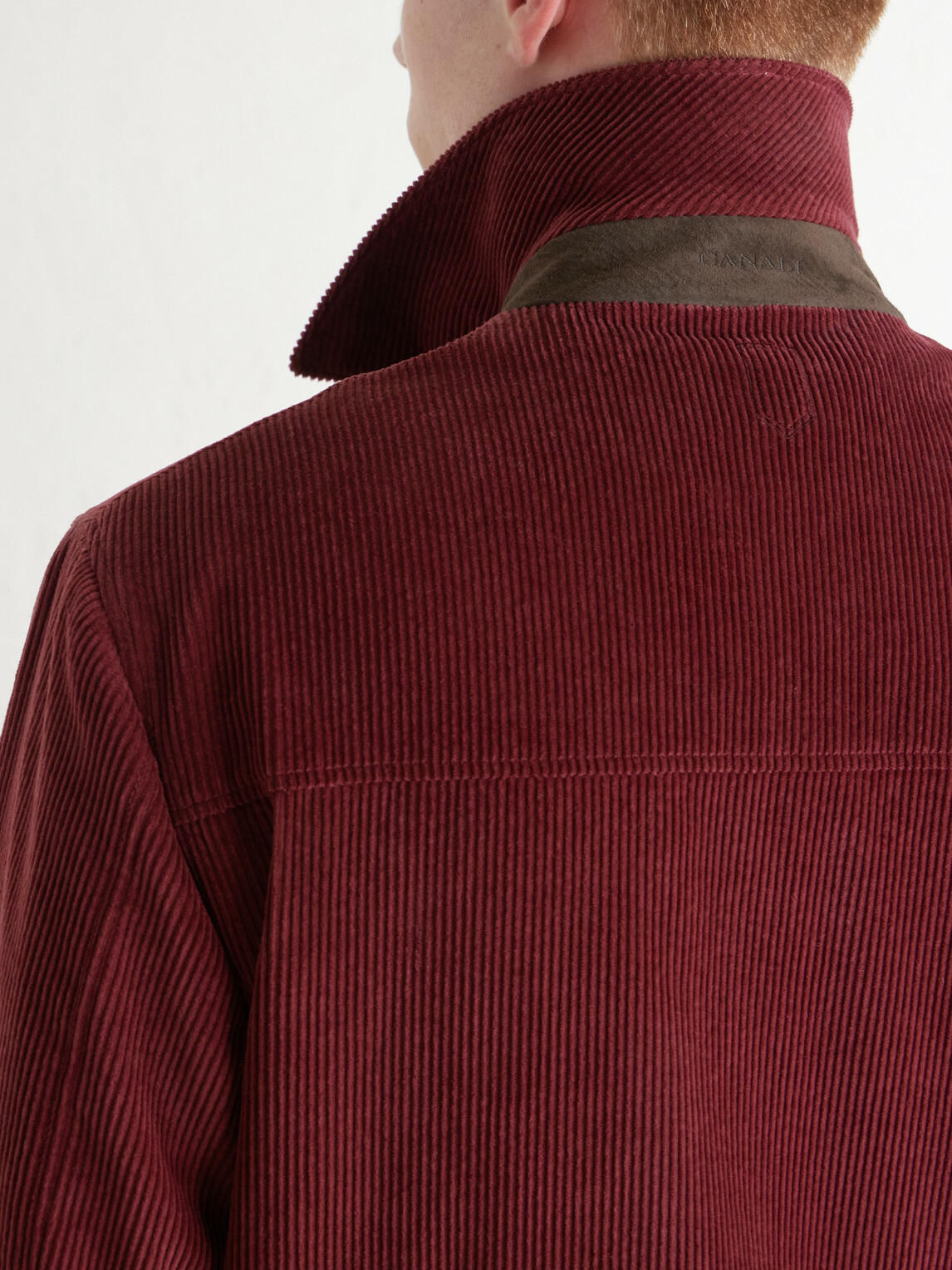 Canali - Cotton-Corduroy Overshirt - Red