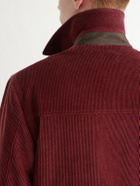 Canali - Cotton-Corduroy Overshirt - Red