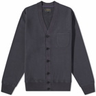 Beams Plus Men's Sweat Cardigan in Navy