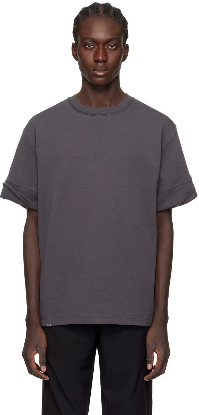 Photo: C2H4 Gray Founder Fold-Over T-Shirt
