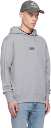Versace Jeans Couture Gray Logo Regular-Fit Hoodie