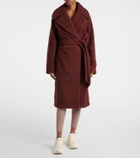Varley Vermont faux shearling wrap coat