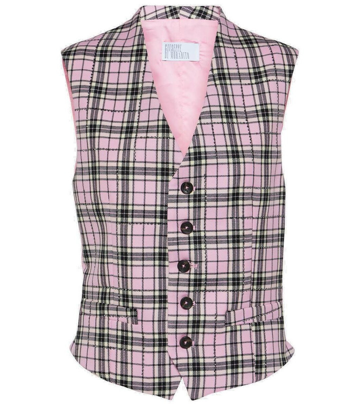 Photo: Giuseppe di Morabito Checked wool vest