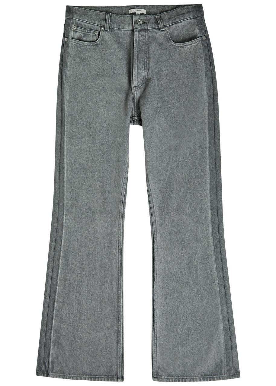 【送料&関税込】J.W. Anderson Denim Jeans JW ANDERSON - Fringed Denim Cropped Jeans JW Anderson