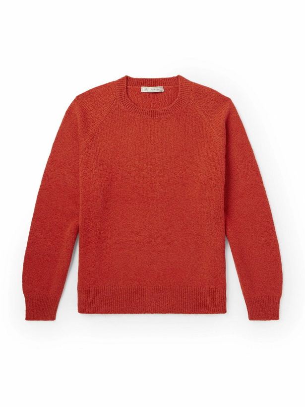 Photo: UMIT BENAN B - Summer Pull Cashmere and Cotton-Blend Sweater - Red