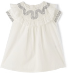 Chloé Baby Off-White Ruffle Dress
