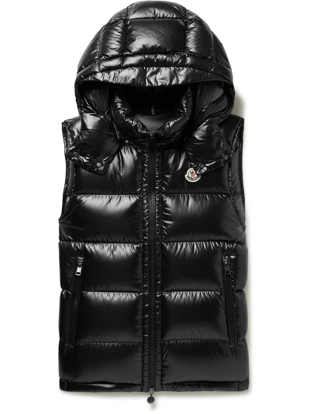 Photo: Moncler - Bormes Quilted Nylon Down Hooded Gilet - Black