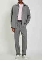 The Elder Statesman Wool-blend Overshirt Grey