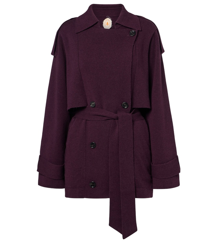 Photo: Jardin des Orangers Cropped wool and cashmere trench coat