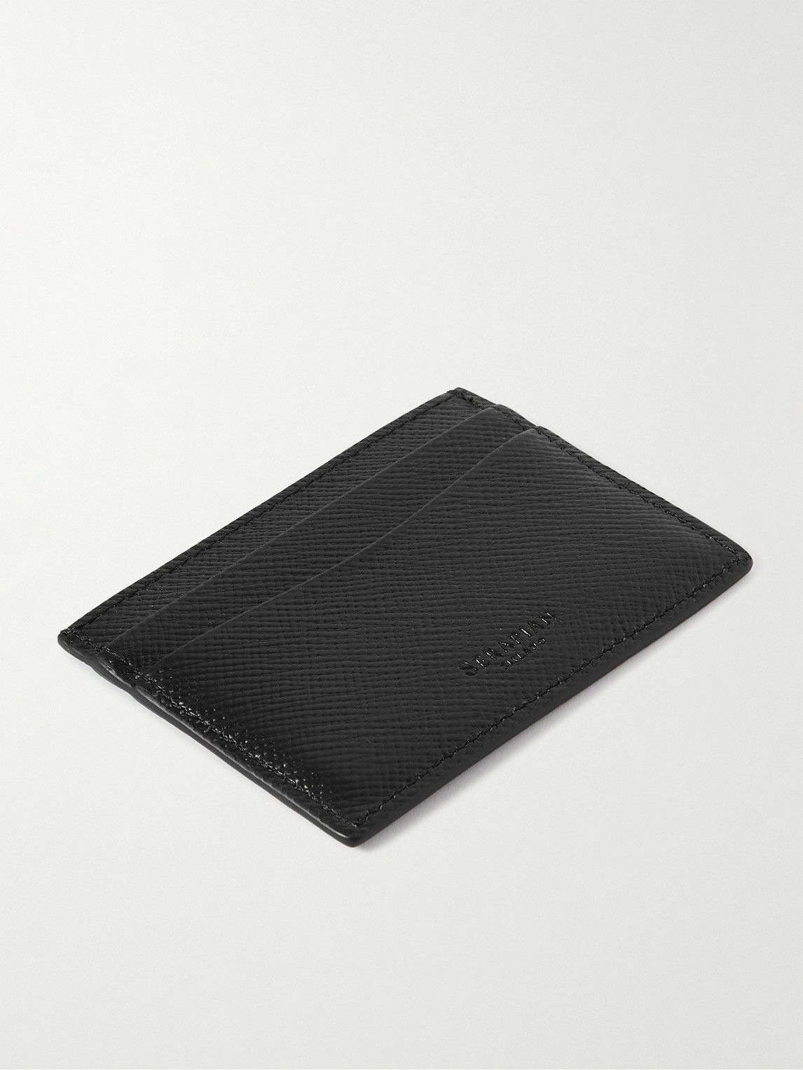 Serapian - Evoluzione Logo-Appliquéd Full-Grain Leather Cardholder