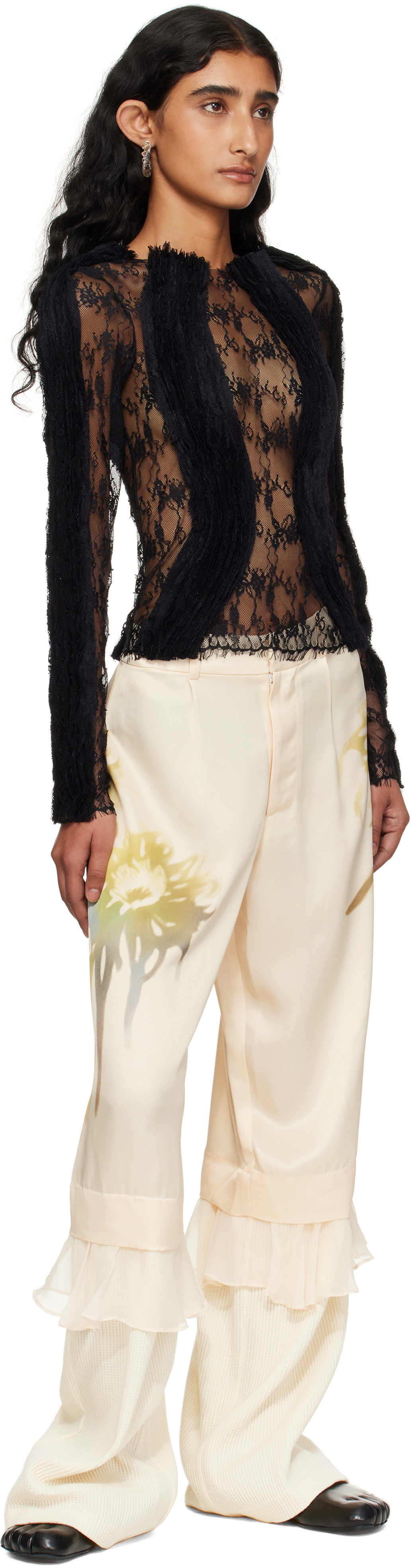 Collina Strada Beige Geranium Trousers