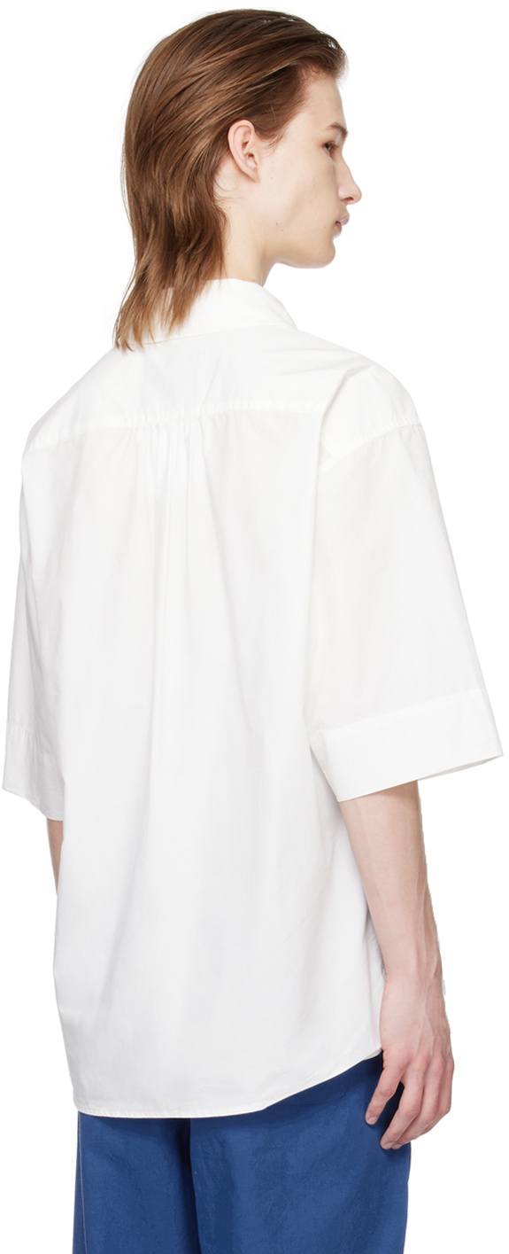 DOCUMENT White Double Pocket Shirt