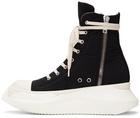 Rick Owens Drkshdw Black Abstract High-Top Sneakers