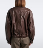 Nour Hammour Quincy leather blouson jacket
