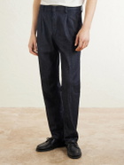 Slowear - Straight-Leg Pleated Jeans - Blue